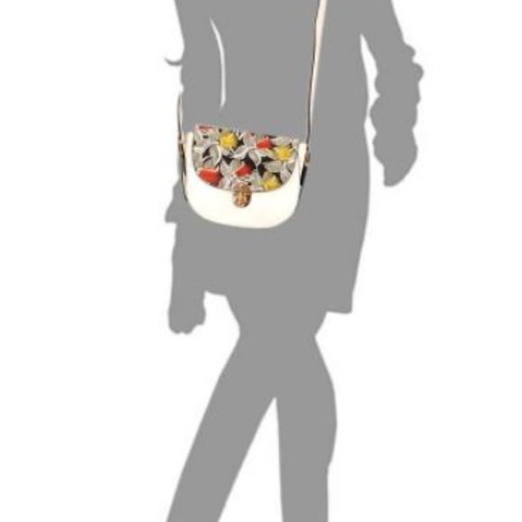Floral Abstract Flap Shoulder Bag - Picture 4 of 6